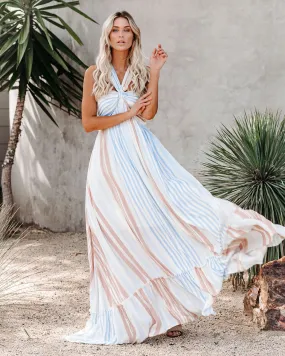 Angel Island Striped Maxi Dress