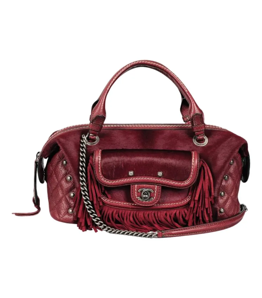 Chanel  Paris-Dallas Pony Hair & Leather Fringe Bag