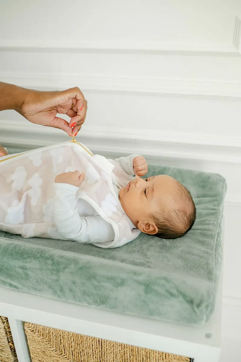 Clouds Wearable Minky Blanket