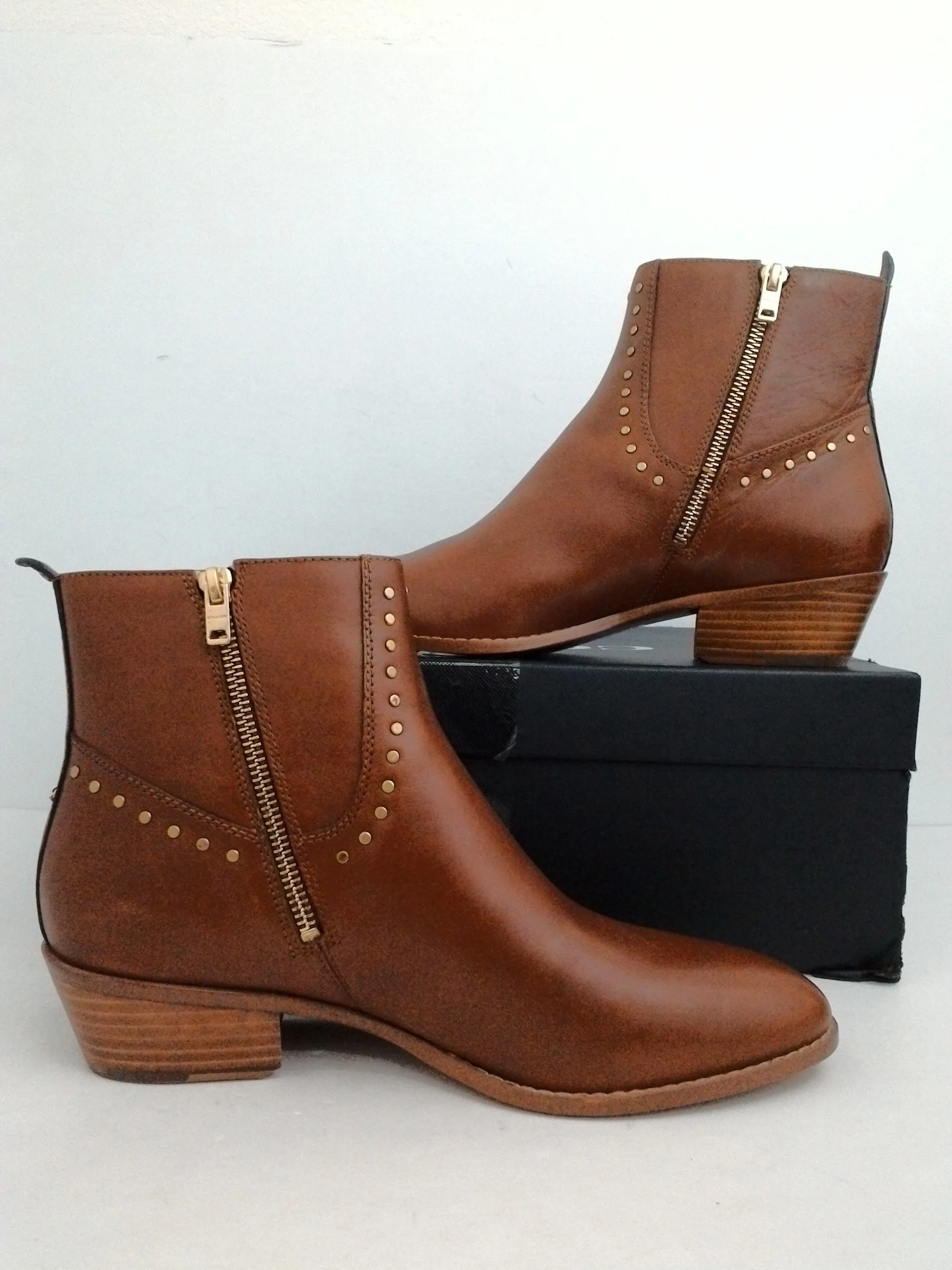 Coach Women's Eva Saddle Booties Size 9.5 B