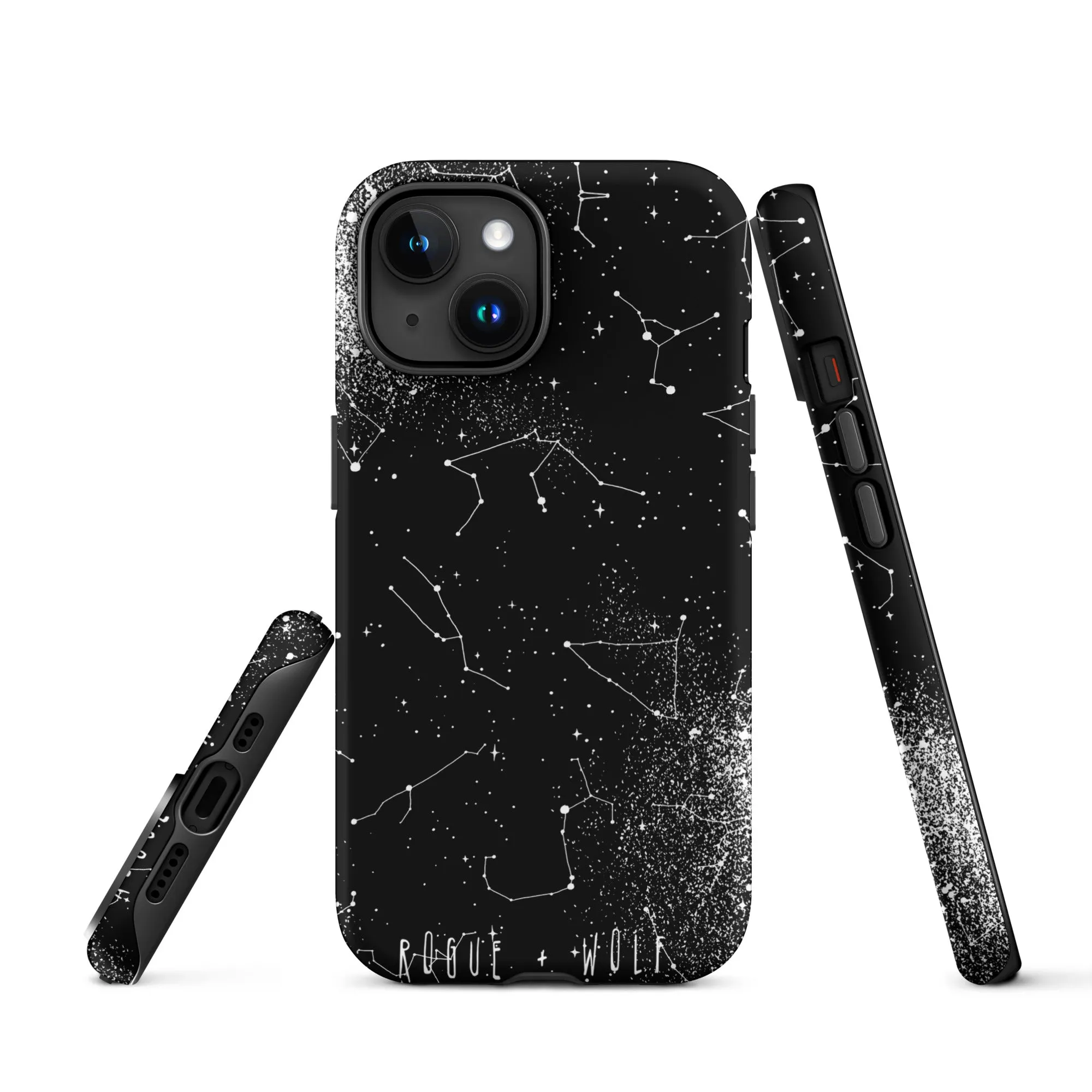 Constellation Tough Phone Case for iPhone - Shockproof Anti-scratch Goth Witchy Phone Cover Gothic Christmas Gifts