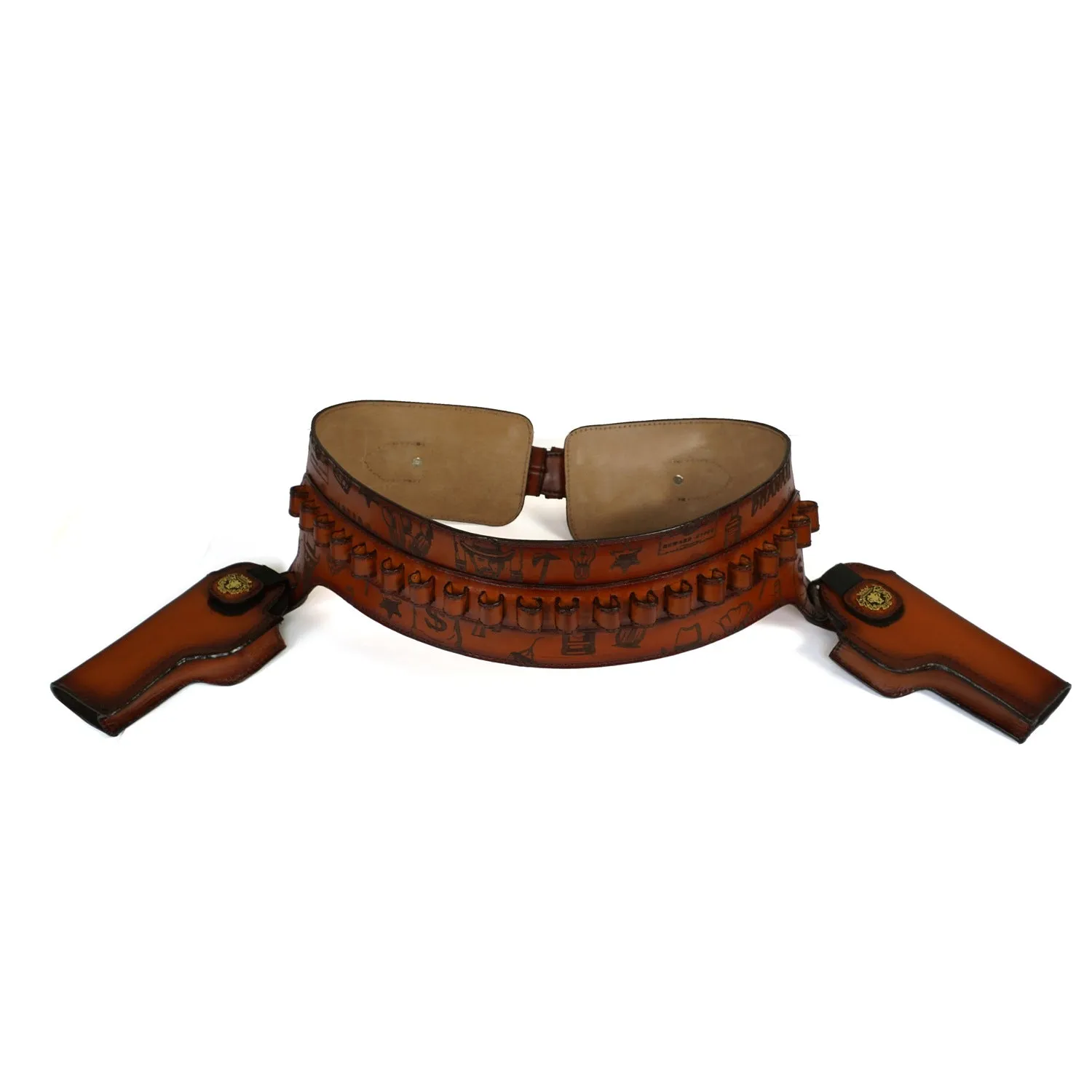 Cowboy Gun & Bullet Holster Belt