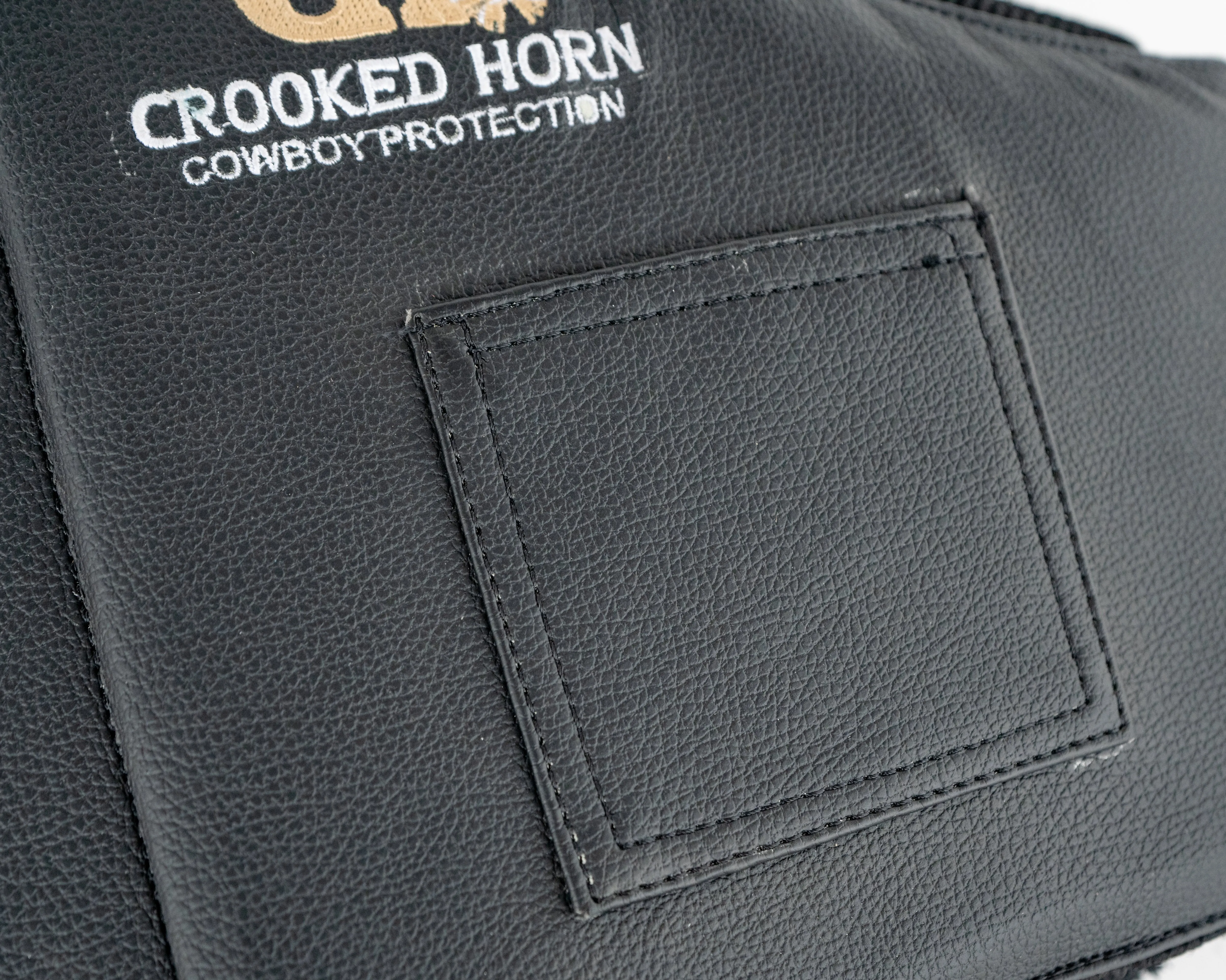 Crooked Horn Bull Rider Pleather Rodeo Vest - Youth