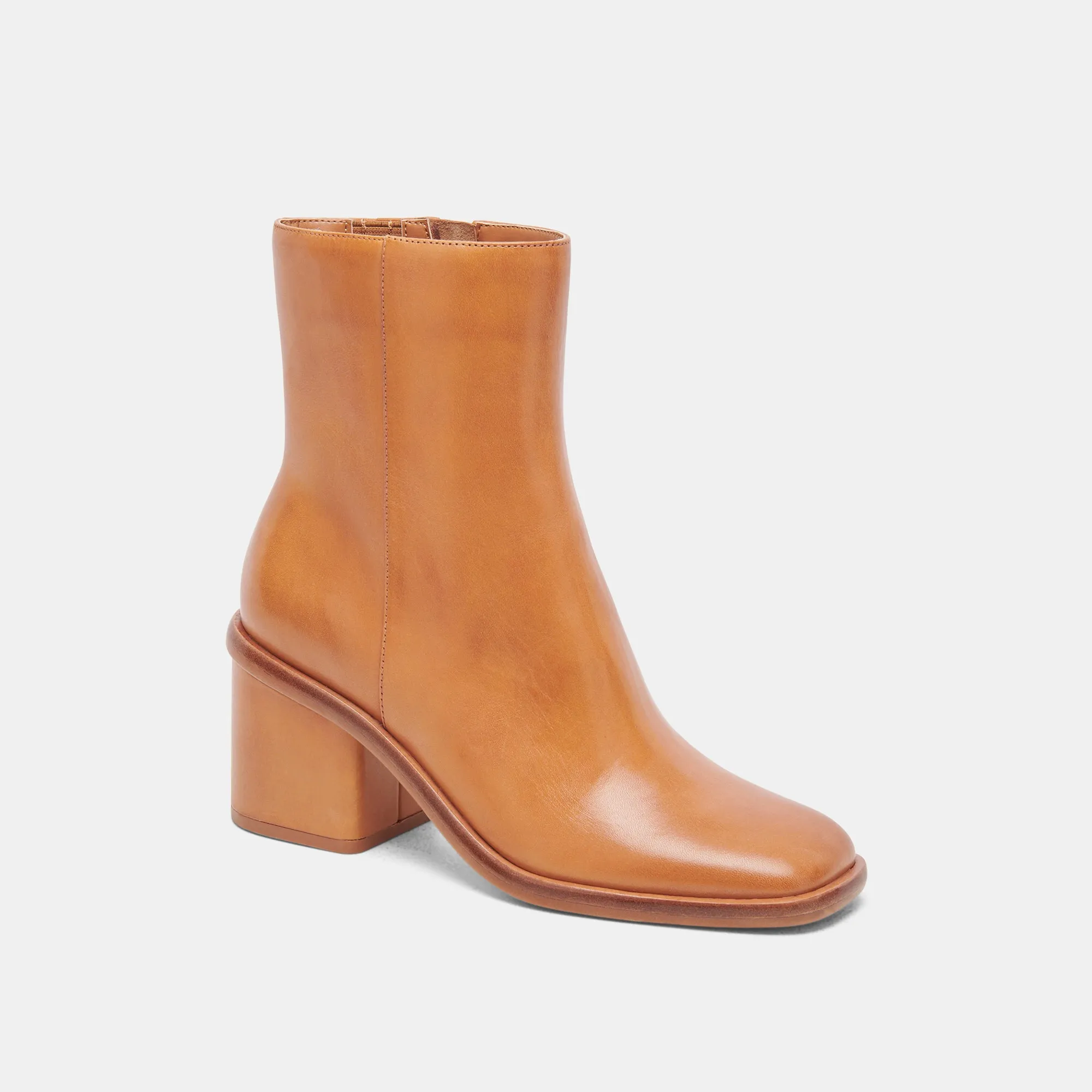 DAPPER BOOTIES TAN LEATHER