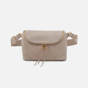 Fern Large Belt Bag In Pebbled Leather - Taupe