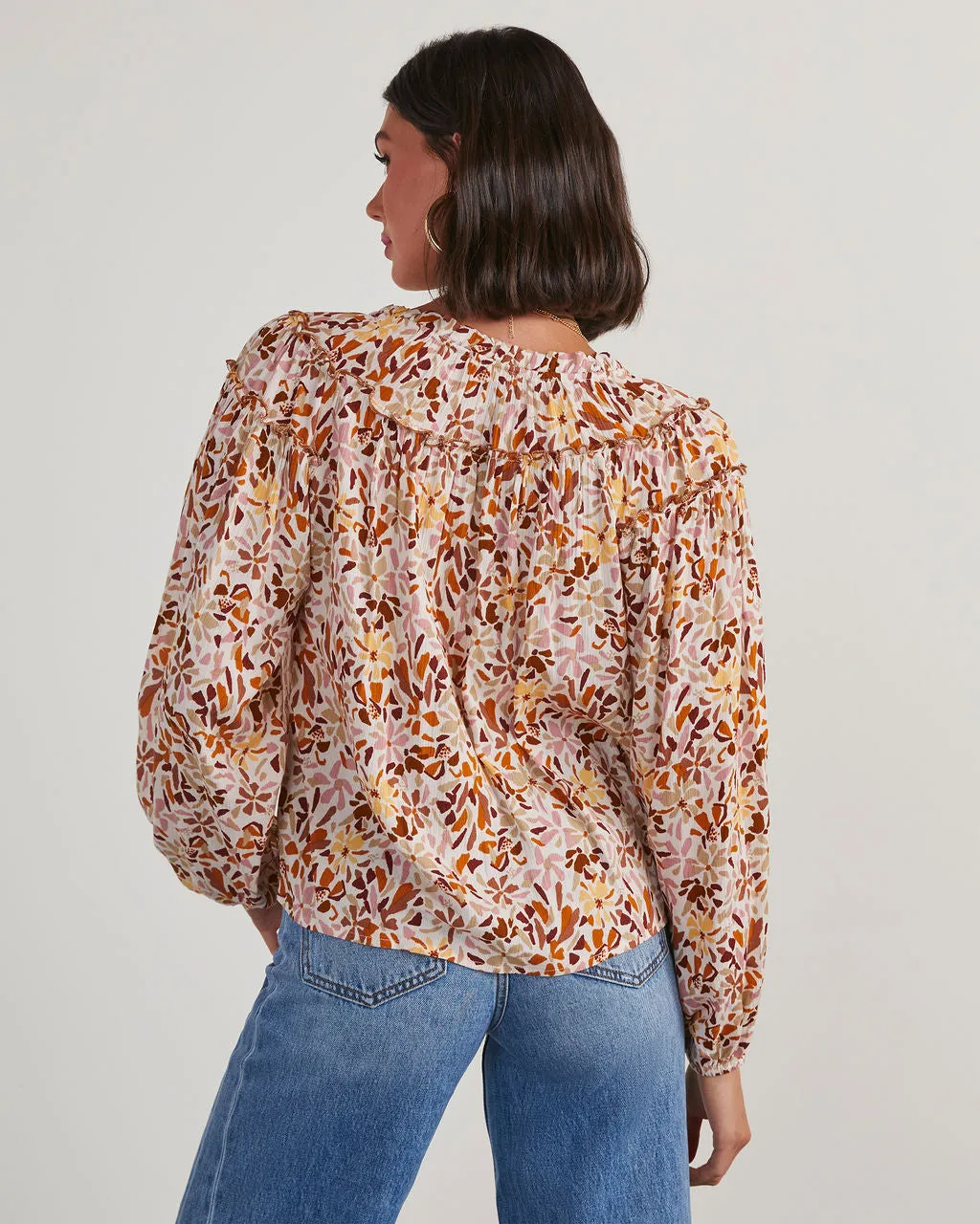 Frances Floral Peasant Blouse