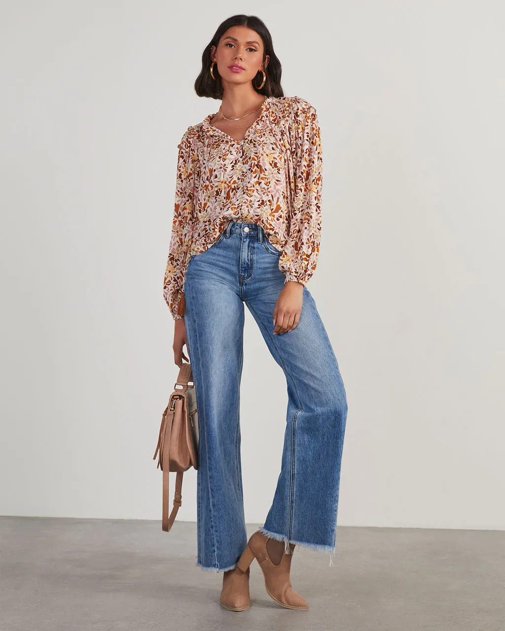 Frances Floral Peasant Blouse