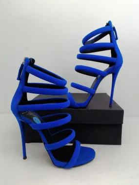 Giuseppe Zanotti Women's Cina Neon Blue Heeled Sandal Size 37.5