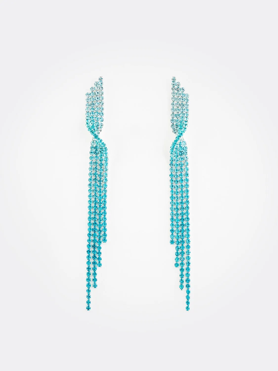 Jewelled Twist Ombre Fringe Earring