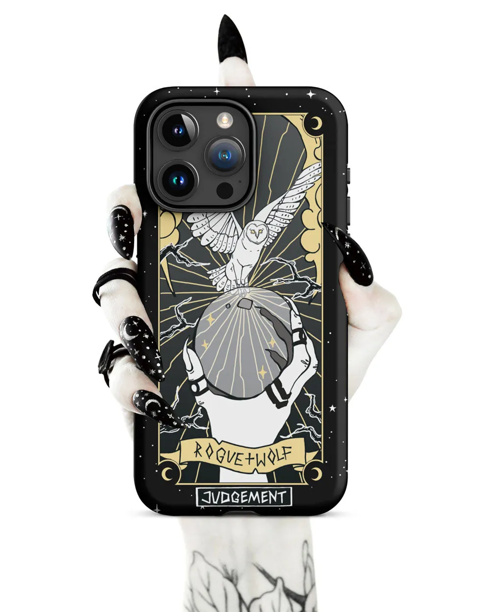 Judgement Tarot Tough iPhone Case - Witchy Goth Shockproof Anti-Scratch Phone Cover Accessory