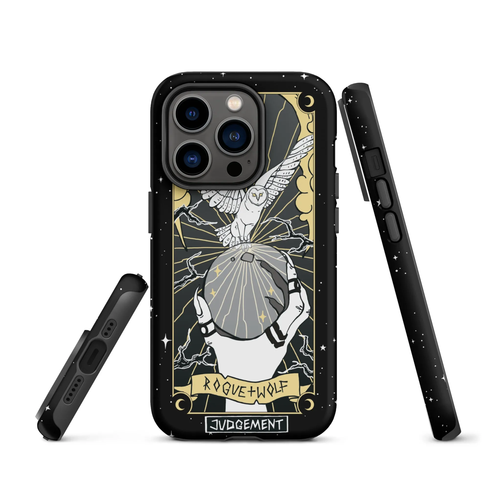 Judgement Tarot Tough iPhone Case - Witchy Goth Shockproof Anti-Scratch Phone Cover Accessory