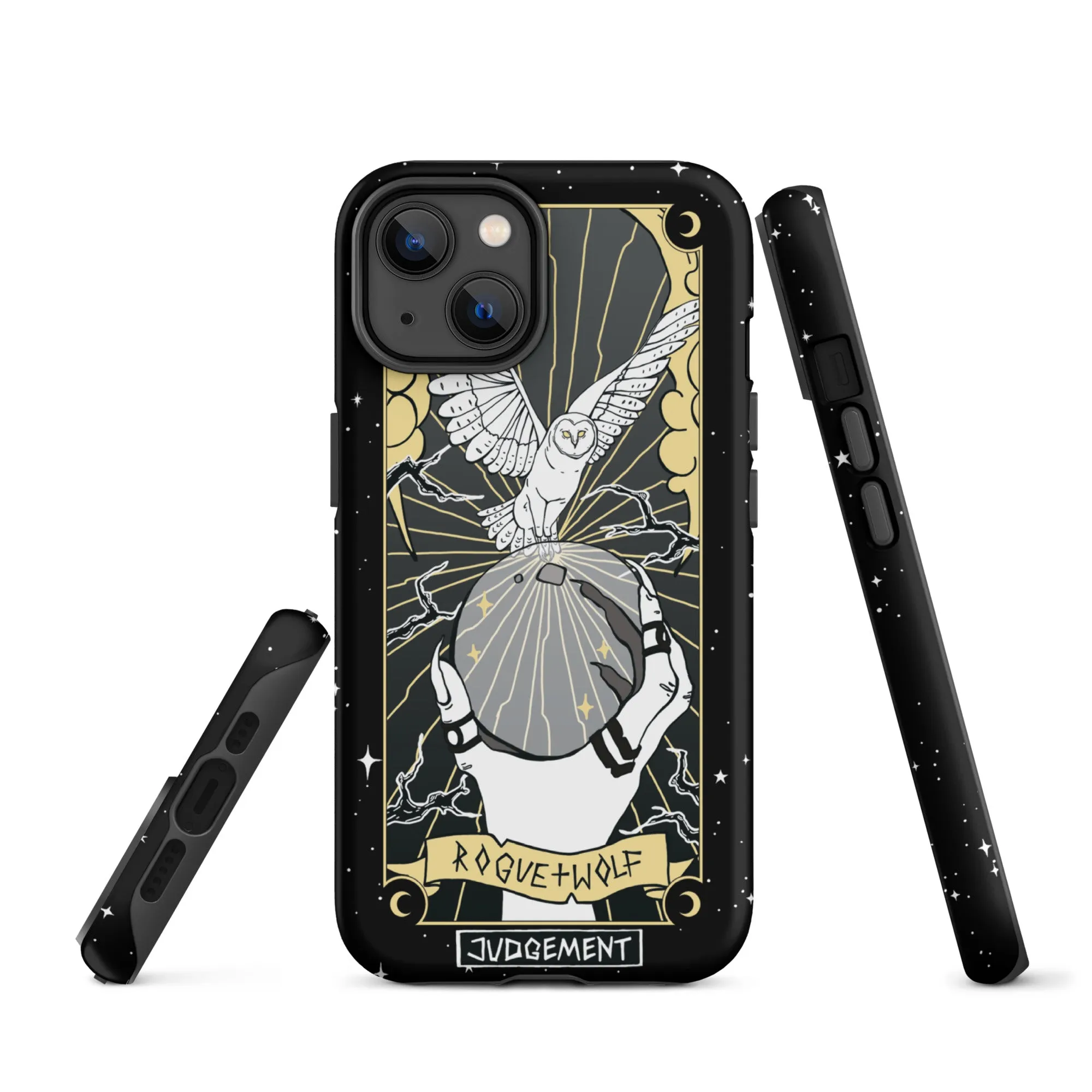 Judgement Tarot Tough iPhone Case - Witchy Goth Shockproof Anti-Scratch Phone Cover Accessory