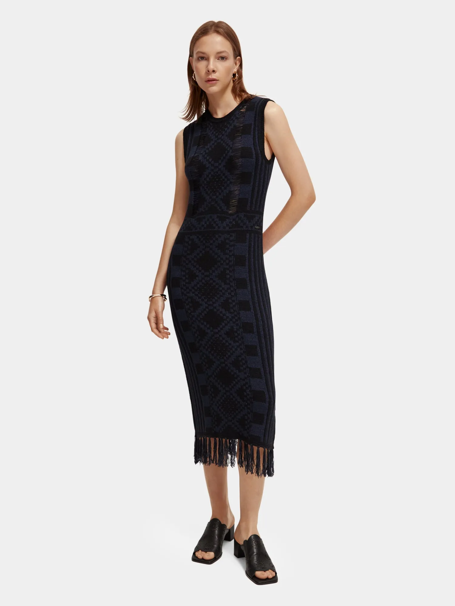 Knitted midi dress