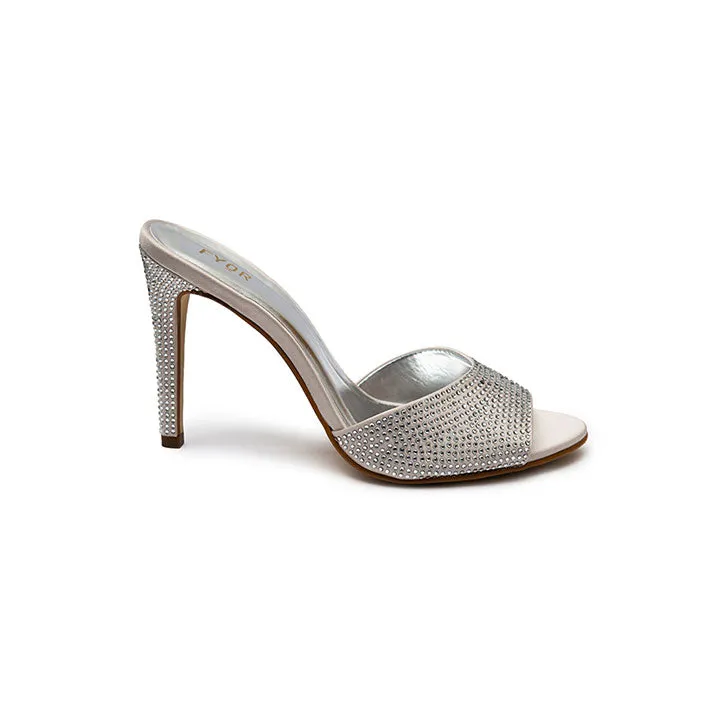 Metallic Strappy Mule BWR 029