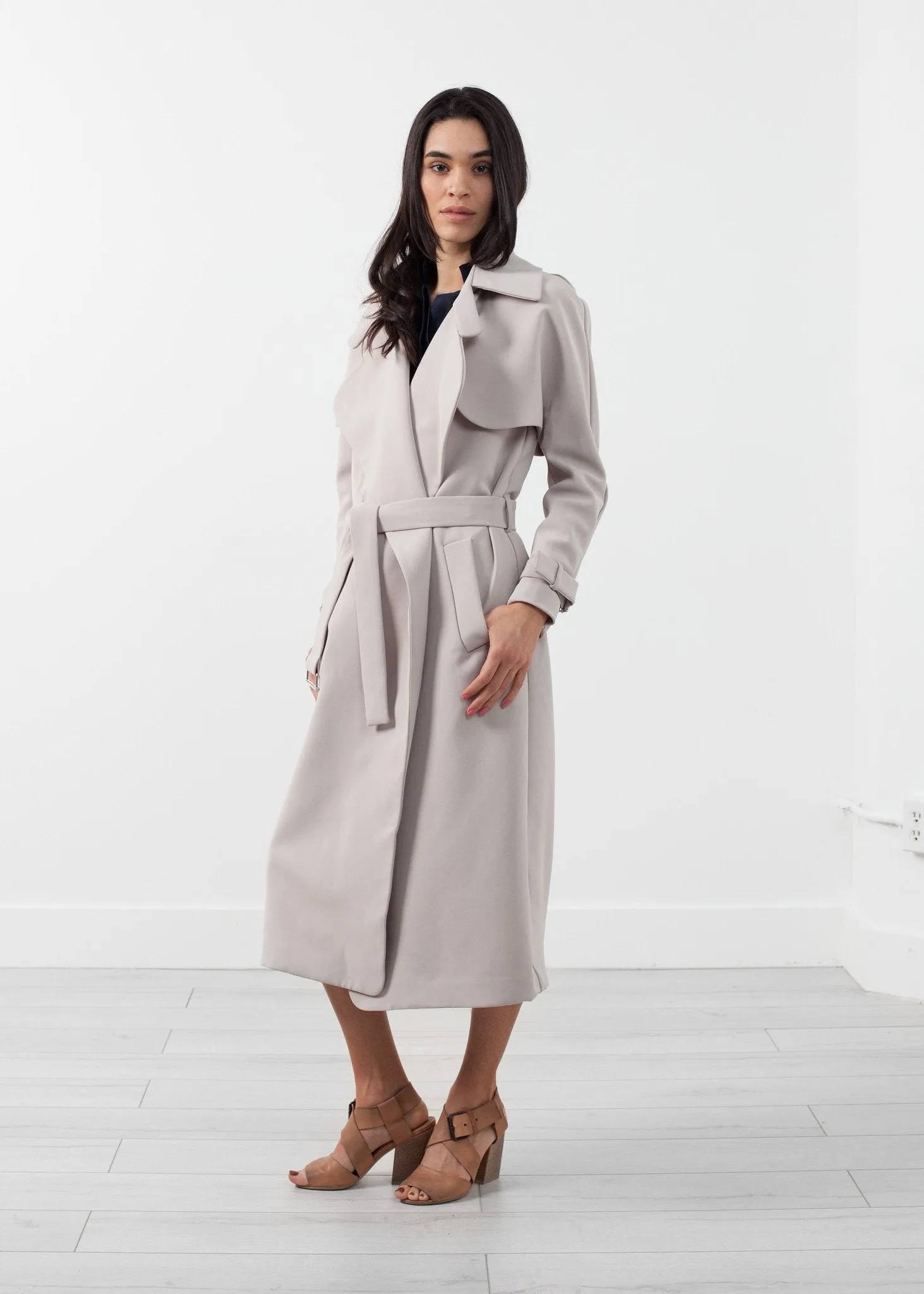 Orietta Coat in Tan