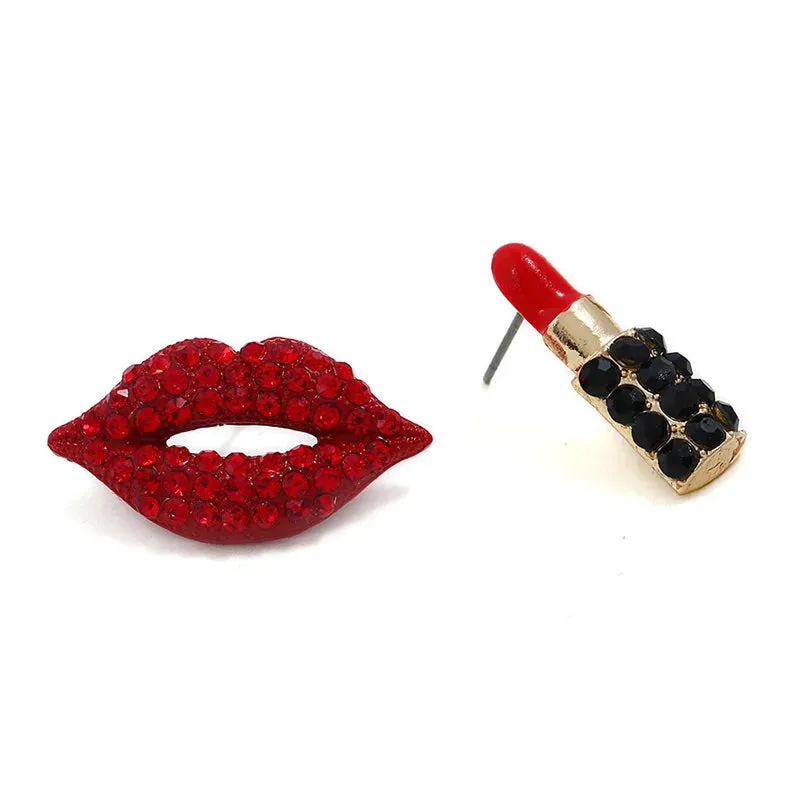 Sexy Lady Lipstick Earrings