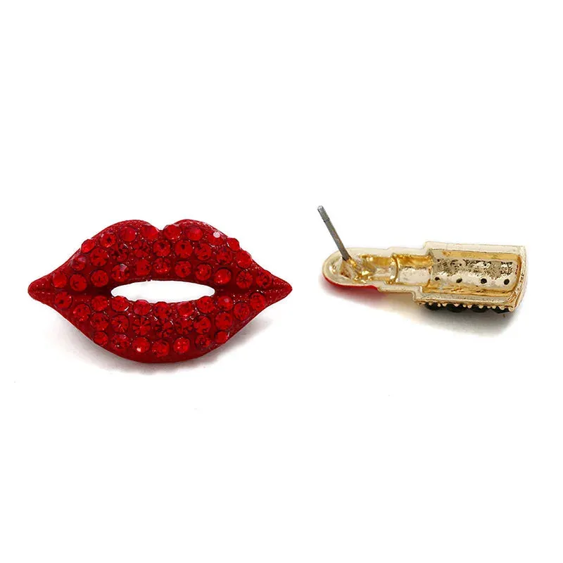 Sexy Lady Lipstick Earrings