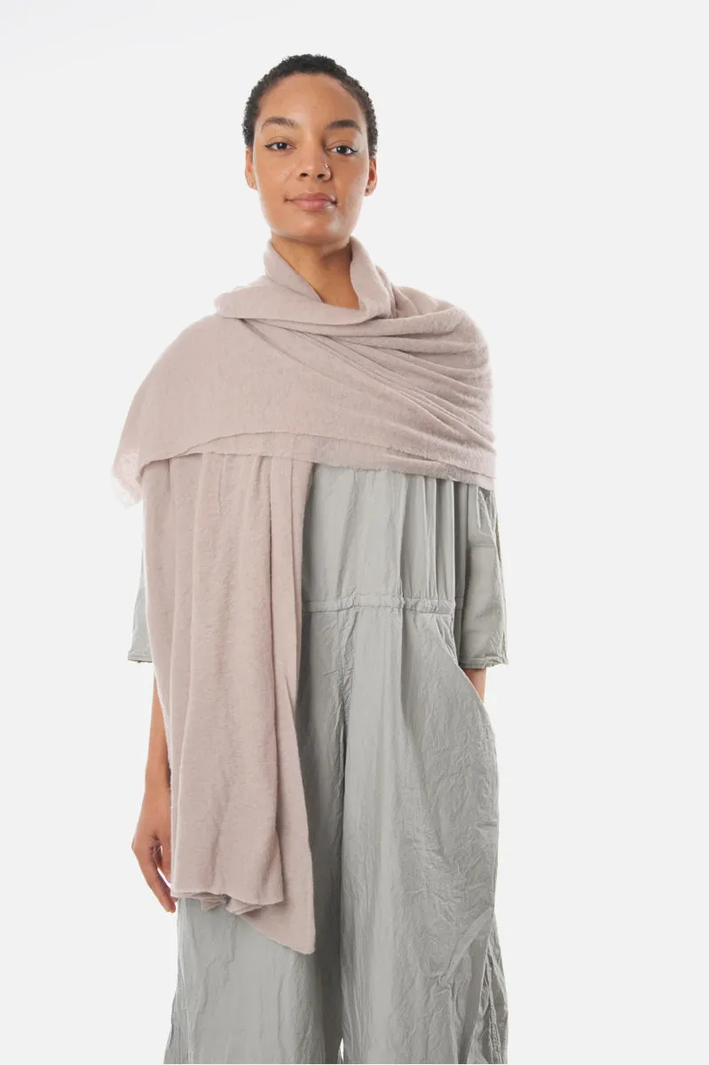 Taupe Classic Knit Cashmere Stole