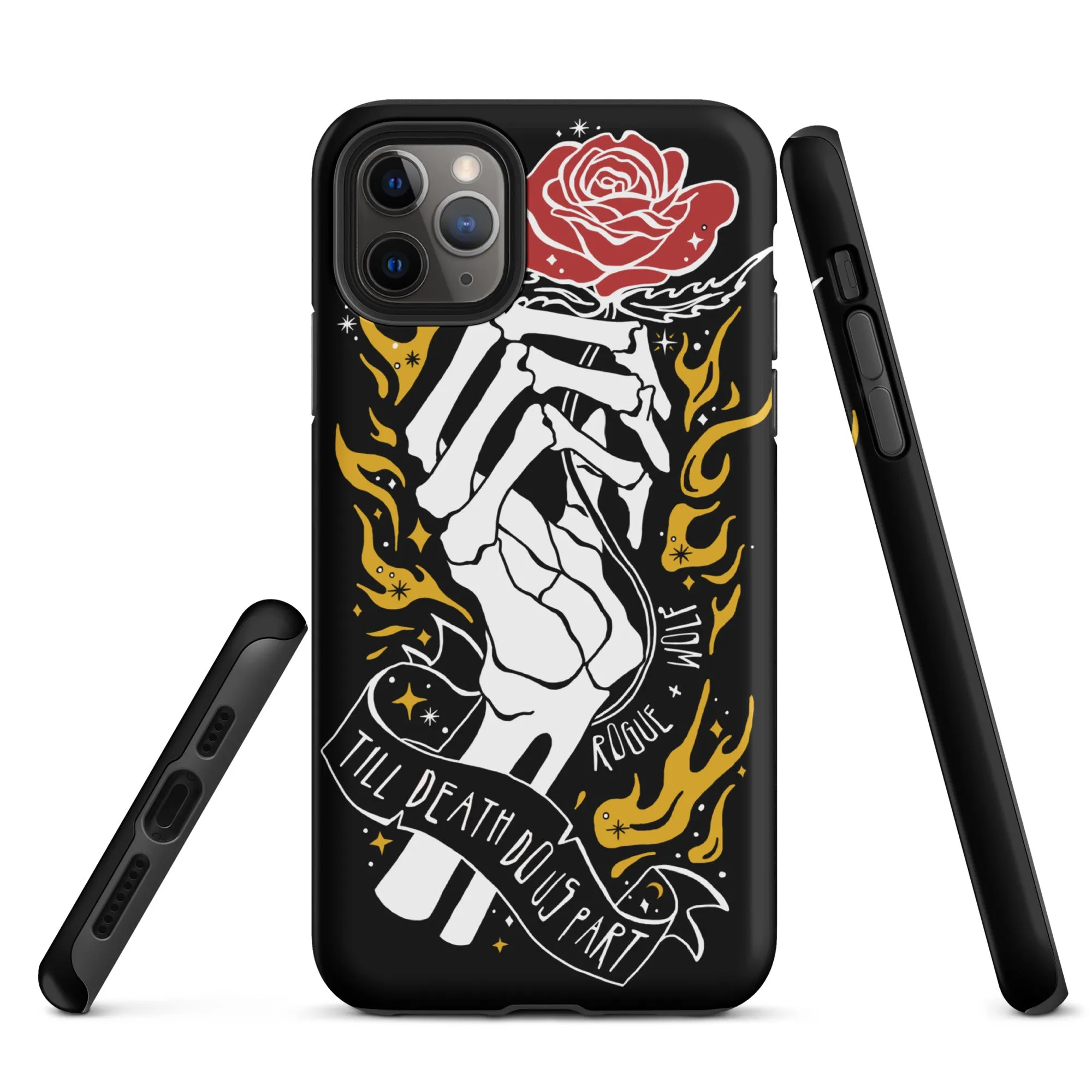 'Till Death Do Us Part’ Tough Phone Case for iPhone - Shockproof Witchy Goth Anti-scratch Cover