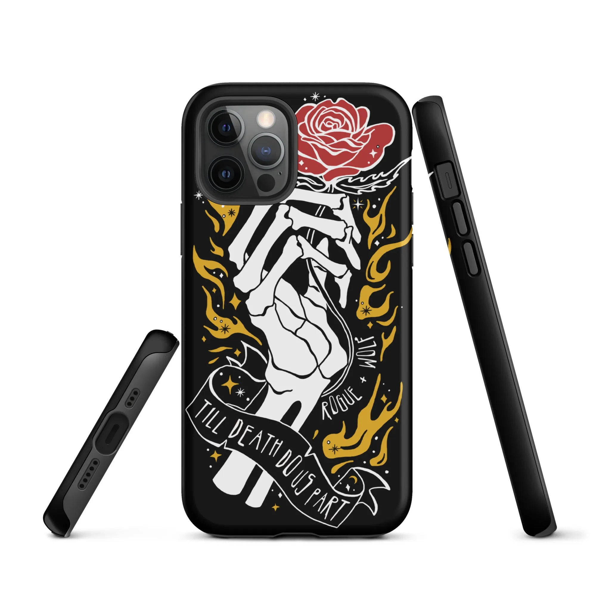 'Till Death Do Us Part’ Tough Phone Case for iPhone - Shockproof Witchy Goth Anti-scratch Cover