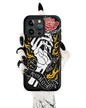 'Till Death Do Us Part’ Tough Phone Case for iPhone - Shockproof Witchy Goth Anti-scratch Cover