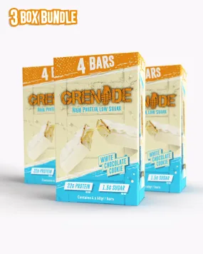 White Chocolate Cookie Protein Bar (x12 bars) - 4 pack bundle