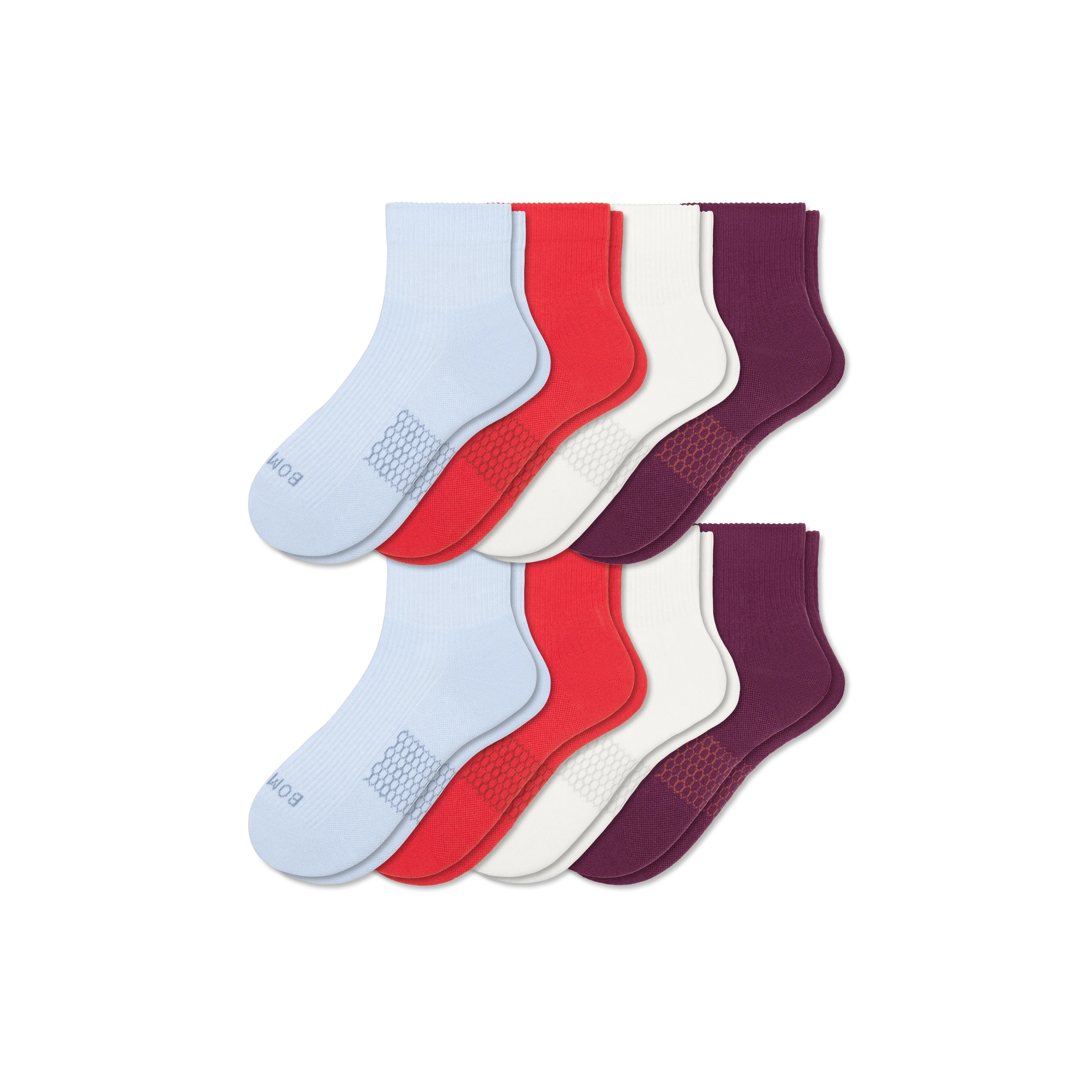 Women's Modern Rib Quarter Sock 8-Pack