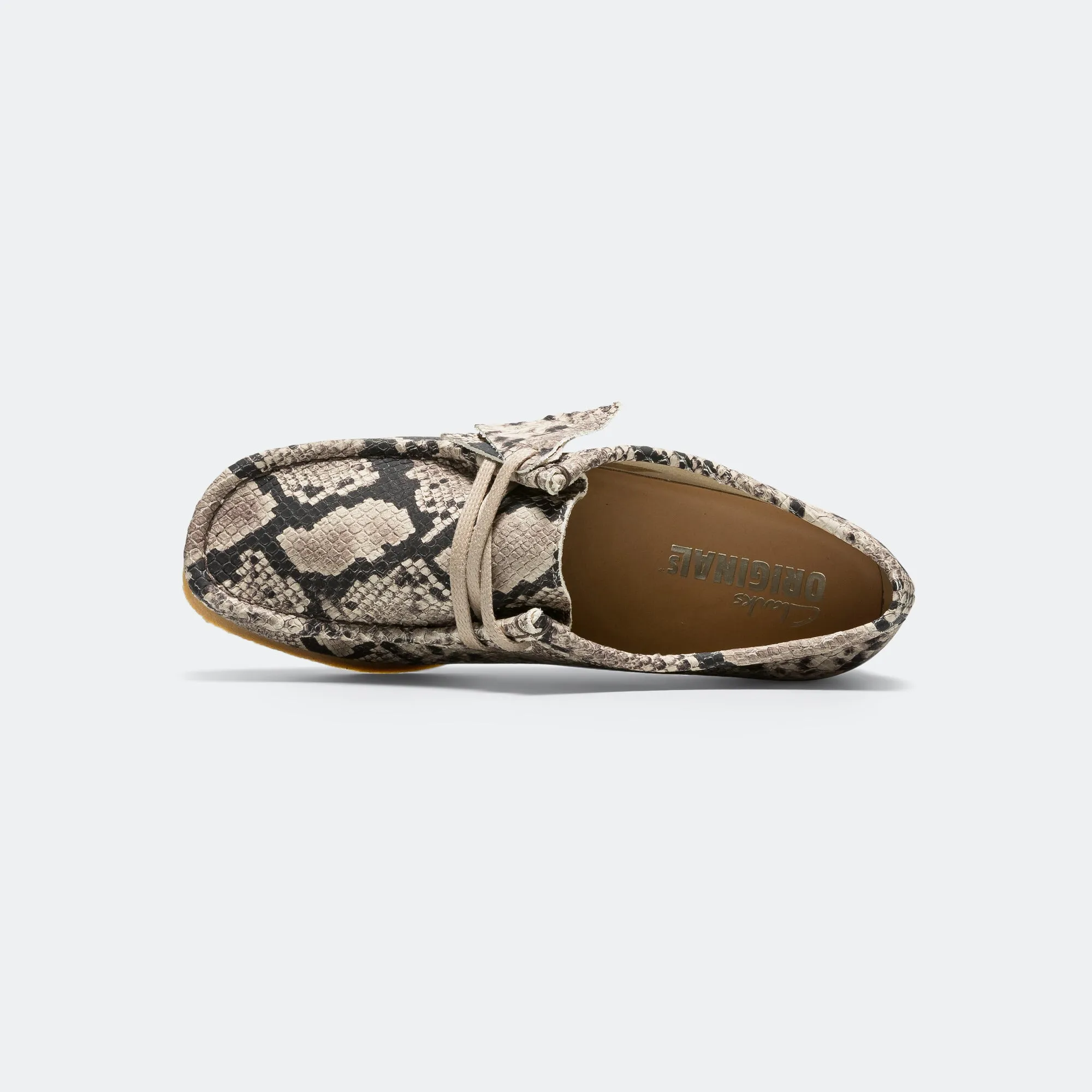 Womens Wallabee - Grey Snake Leather